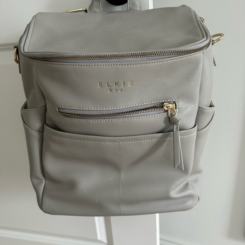 Leather Diaper Bag Elkir co capri